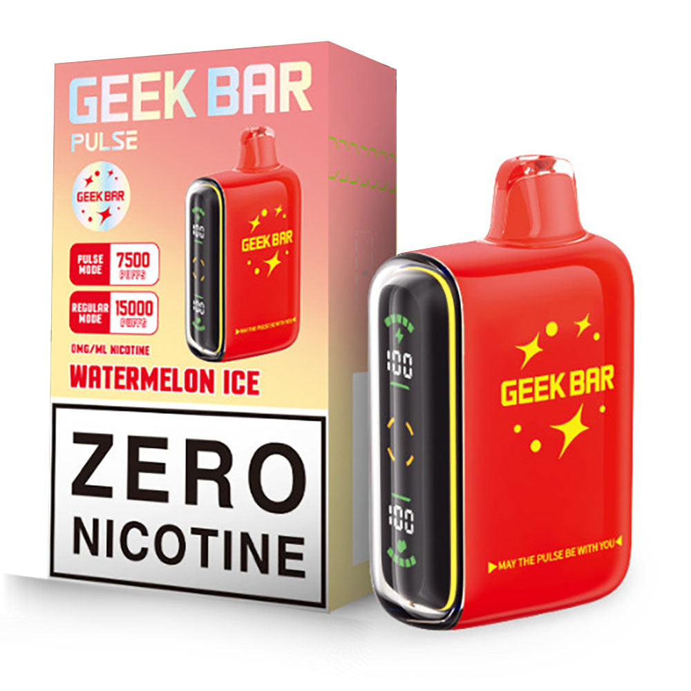 Watermelon Ice Geek Bar Pulse No Nicotine Vape