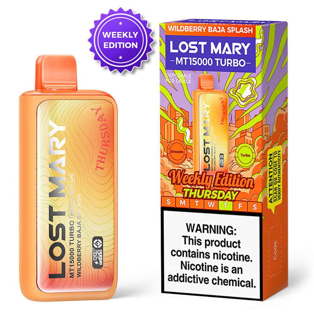 Lost Mary MT15000 Turbo Weekly Edition Bar Vapes