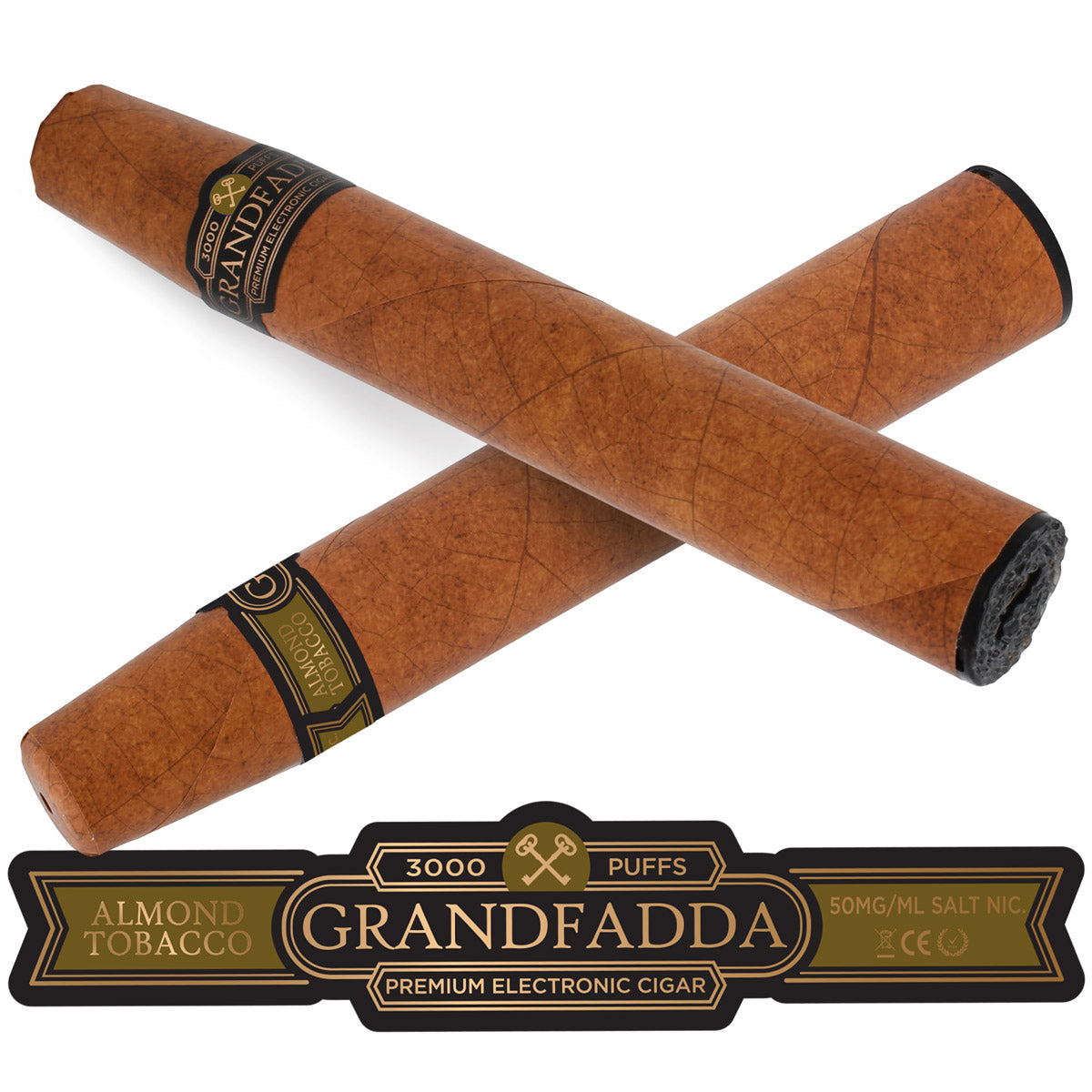 Grandfadda' Premium E-Cigar with Almond Tobacco vape flavor