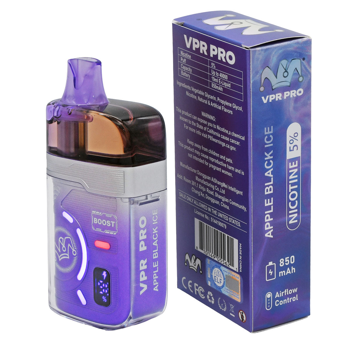 Apple Black Ice 40K disposable unit-box