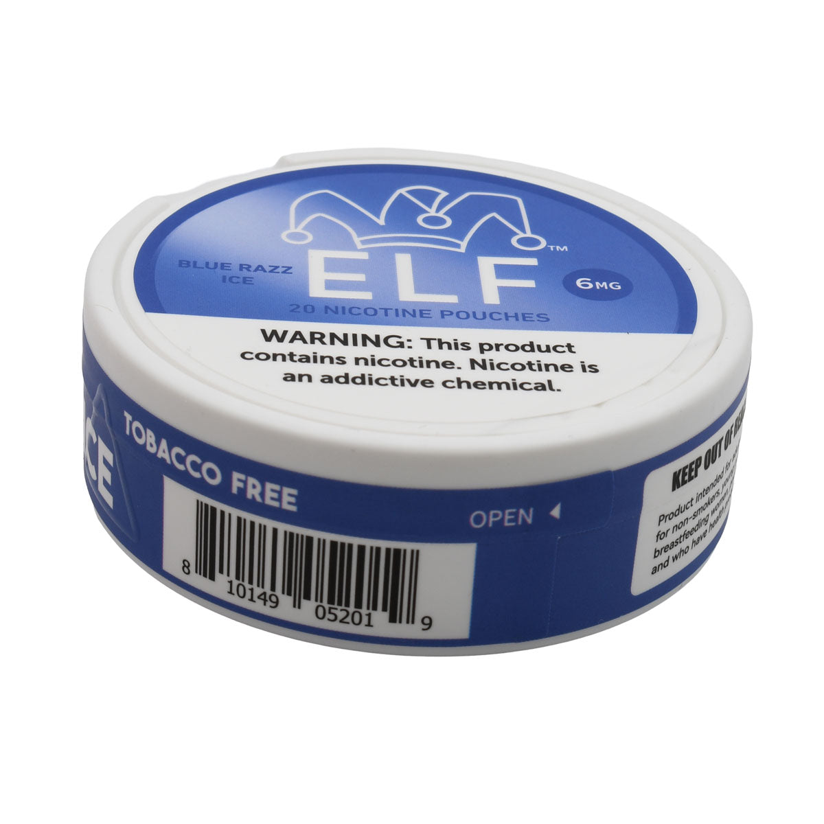 Blue Razz Ice 20ct Nicotine Pouches Can