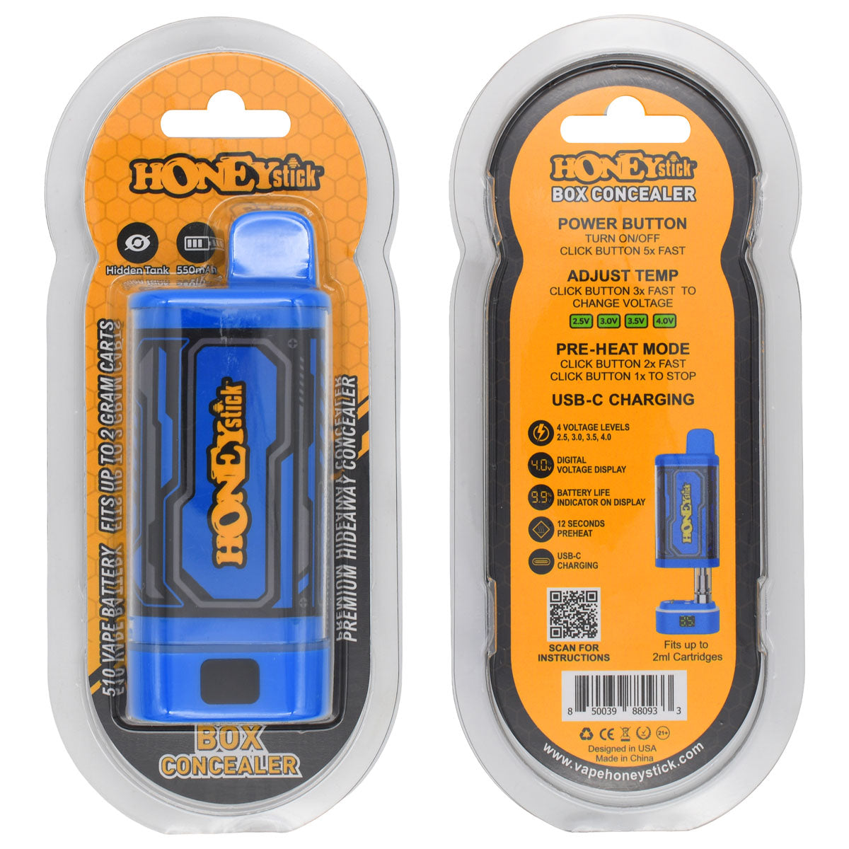 HoneyStick BOX Cart Pen Battery Concealer