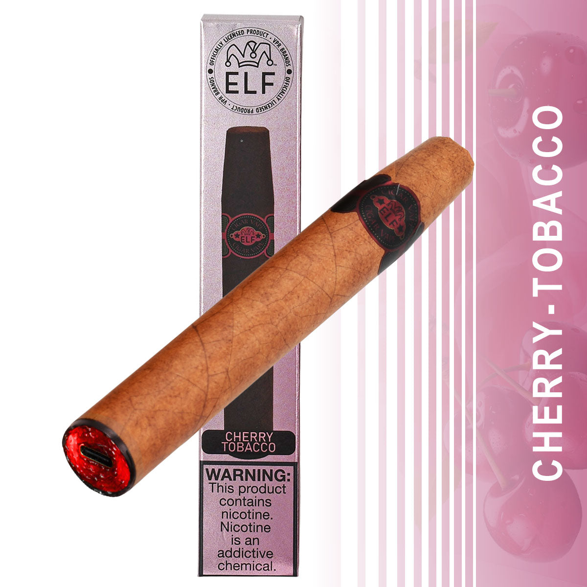 Single Cigar Vape Cherry Tobacco Flavor