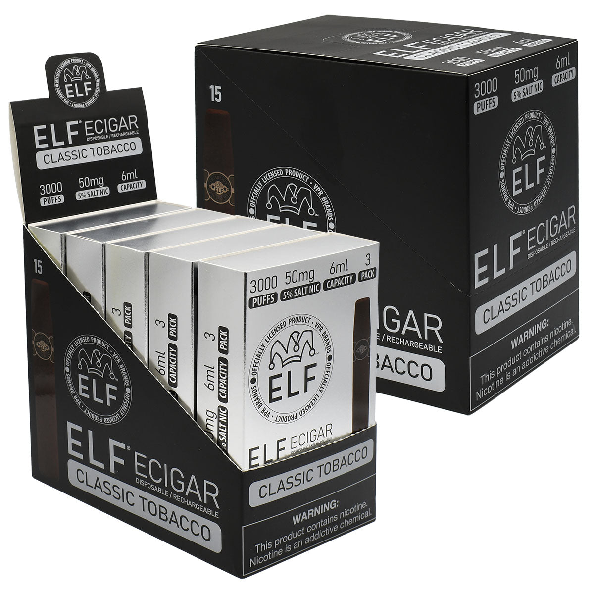 E Cigar Vape Disposables 15PCS Box