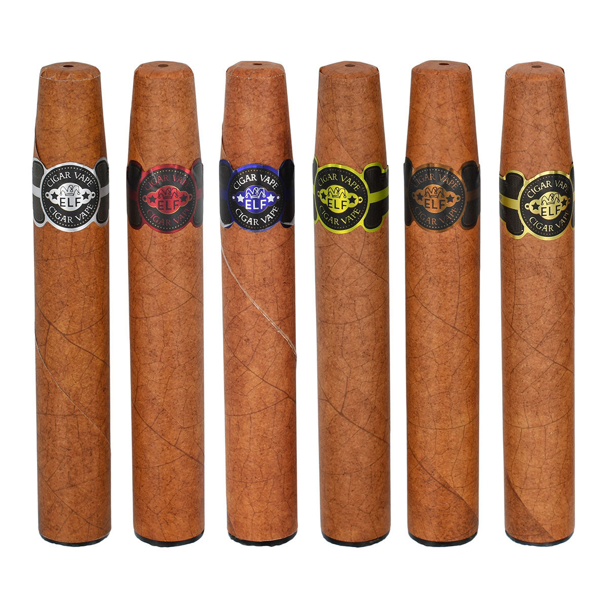 Classic Tobacco, Apple, Cherry, Blueberry, Vanilla, and Coffee Cigar Vape Flavors