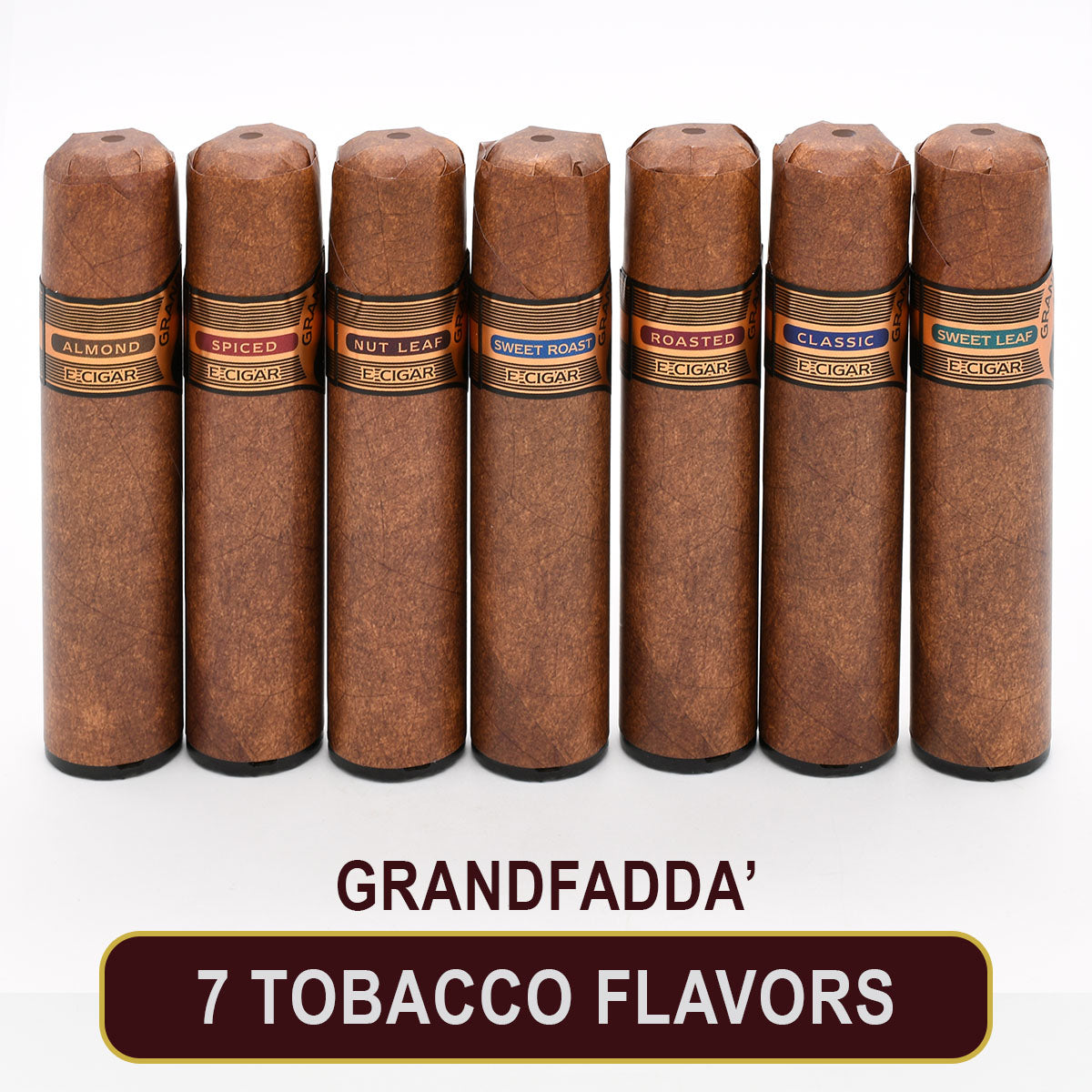 E-Cigar Sampler - 7 Grandfadda' Tobacco Flavors