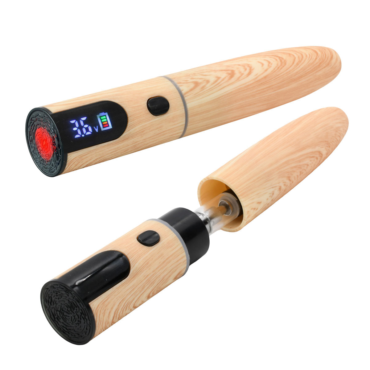 Maple Ecigar Cartridge Battery - Open with 0.5mL Cartridge / Closed