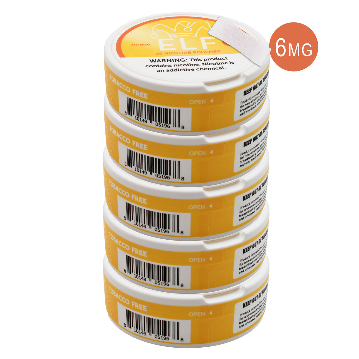 Mango 6MG Nic Pouches 5-Pack