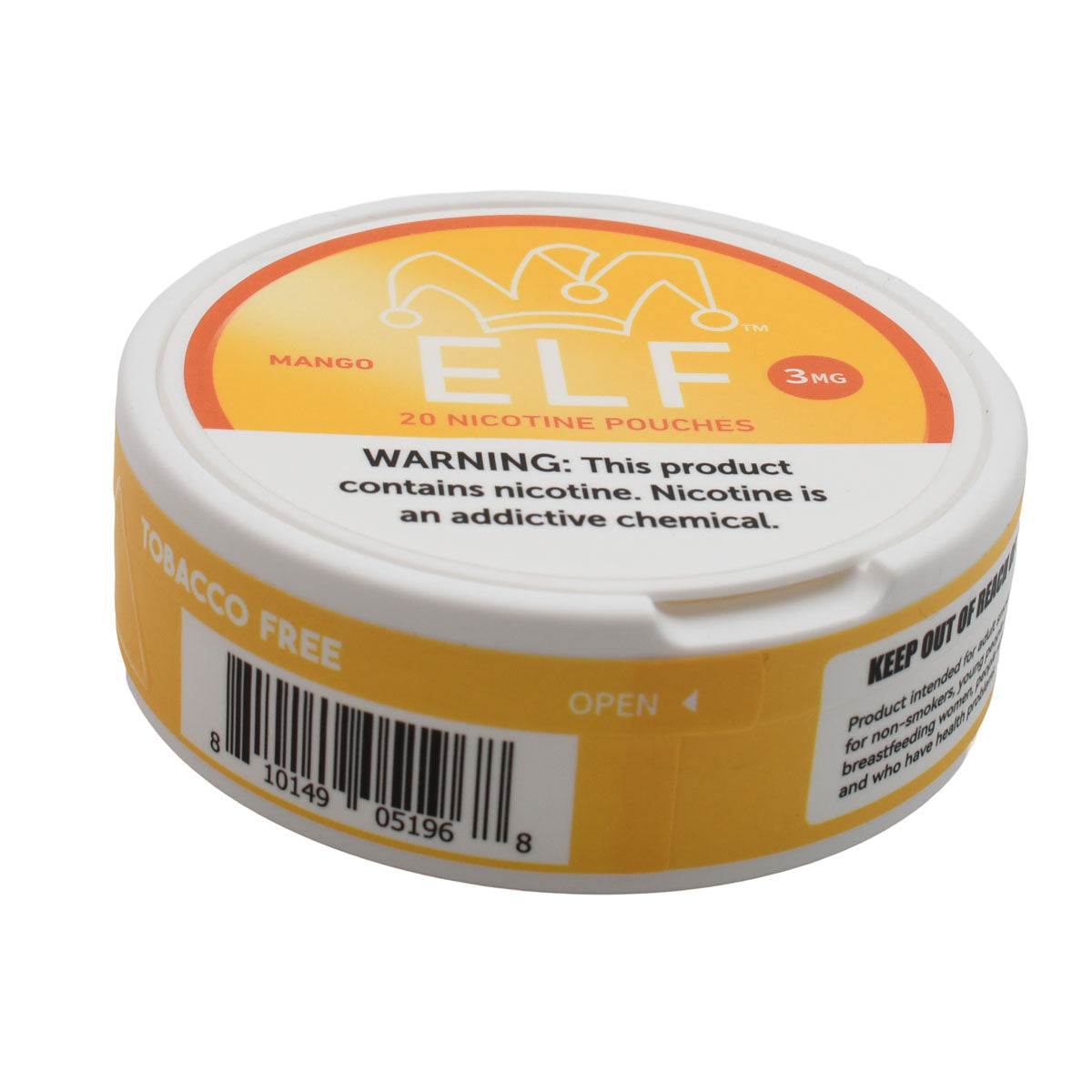 Mango 20ct Nicotine Pouches Can