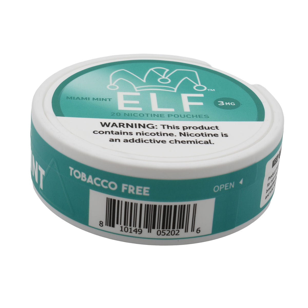 Miami Mint 20ct Nicotine Pouches Can