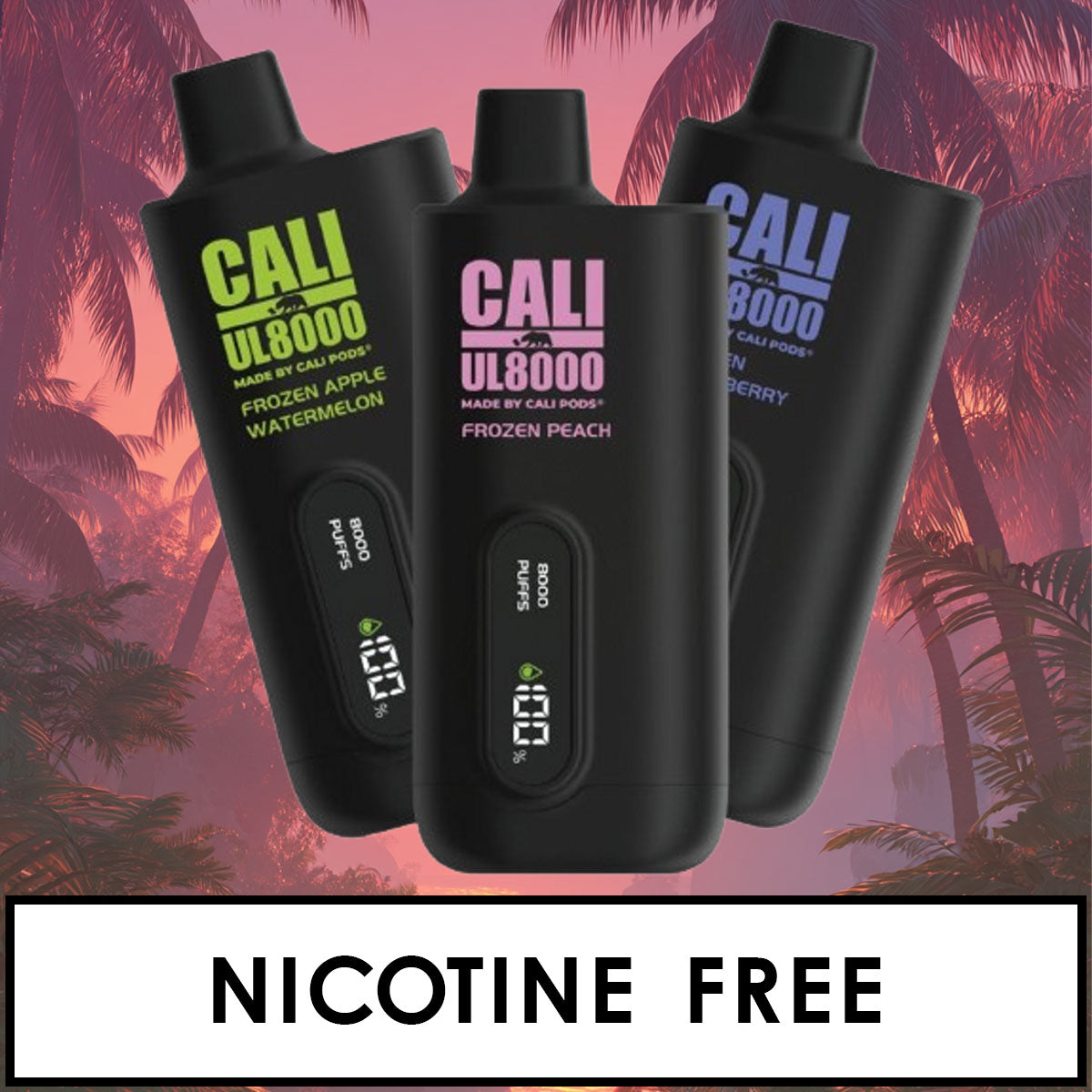 Cali UL8000 Non-Nicotine Dispo Vape
