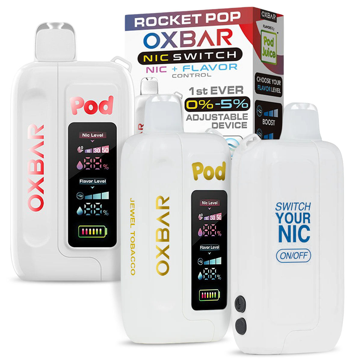 OXBAR NIC-Switch Pod Juice Disposable Vape 35K Puffs