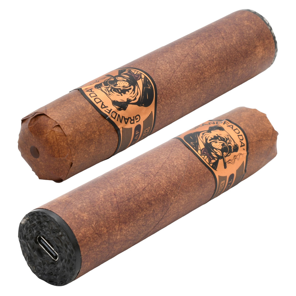 Nut Leaf Tobacco Gordo E-Cigars by Grandfadda - side view