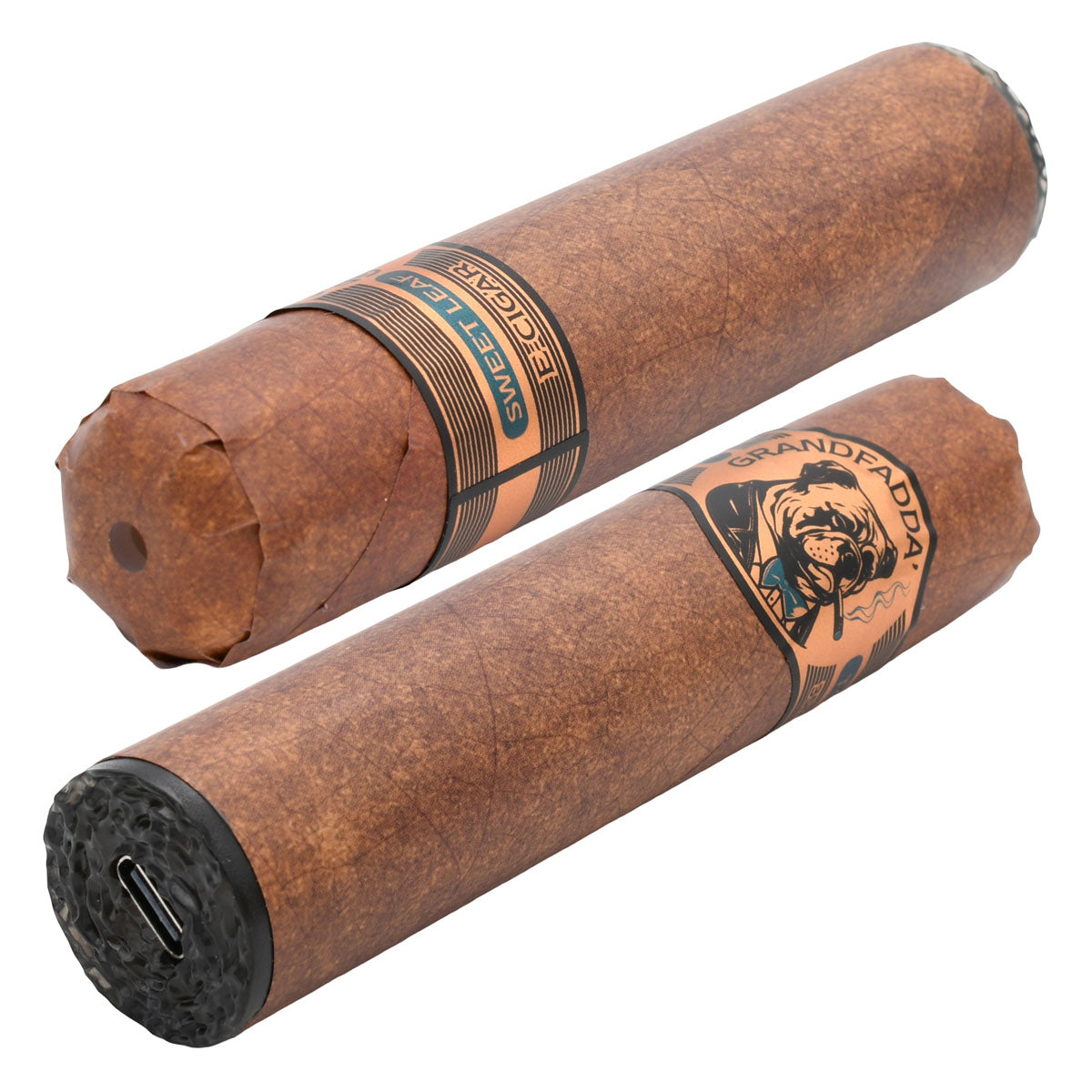 Sweet Leaf Tobacco Gordo E-Cigars by Grandfadda - side view