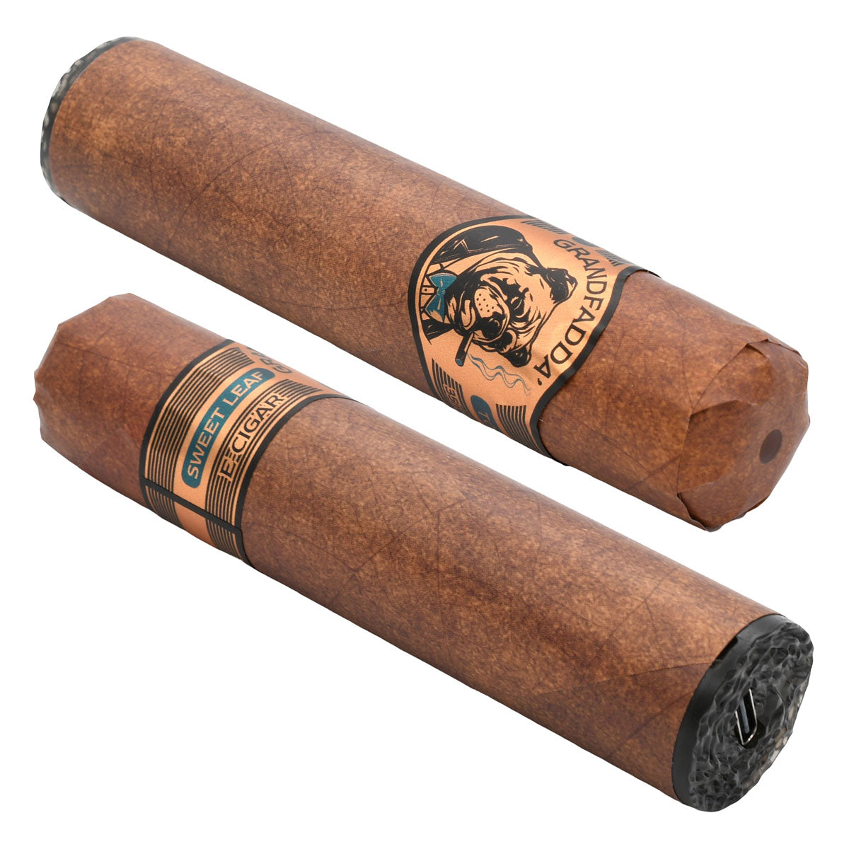Sweet Leaf Tobacco Gordo E-Cigars by Grandfadda - side view
