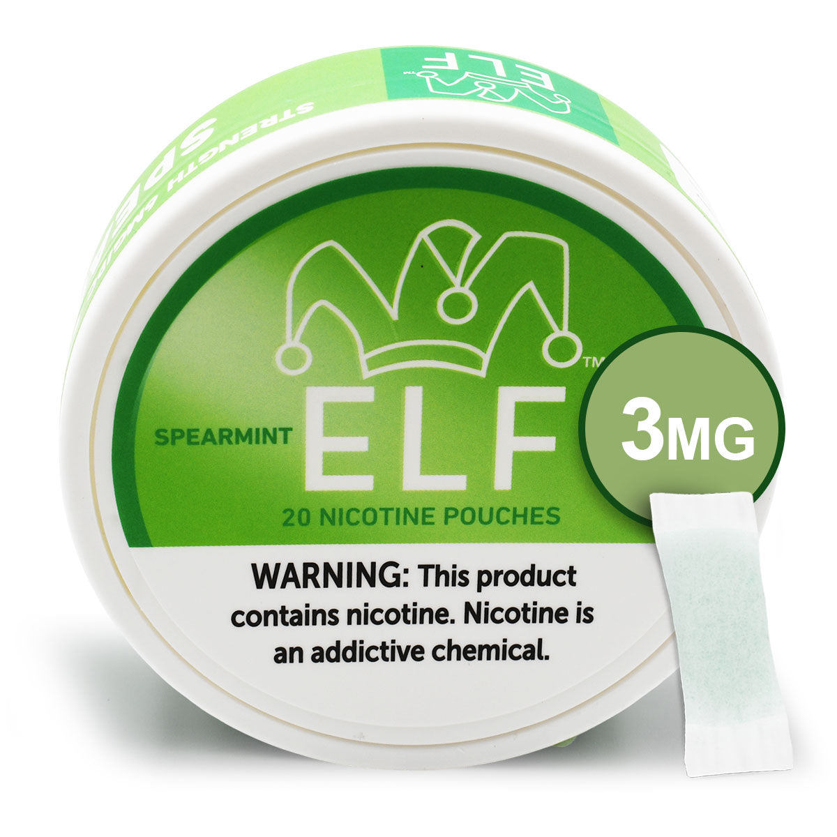 Spearmint 3 MG Nicotine Per Pouch